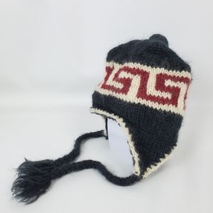 Wool Knit Hat Fleece Lined Soft Warm